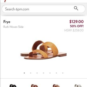 Frye leather braided sandals